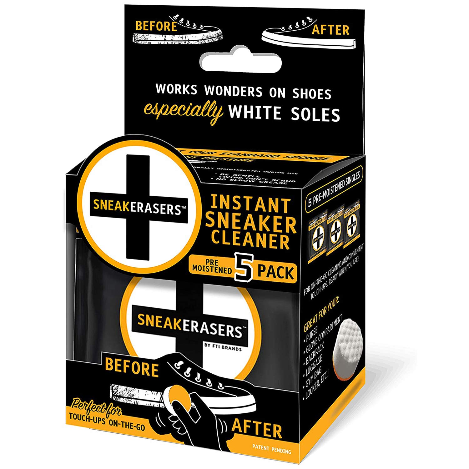 SneakERASERS clean shoes quick! 👟🧽💨 #SneakERASERS from #sharktank #, sneaker erasers